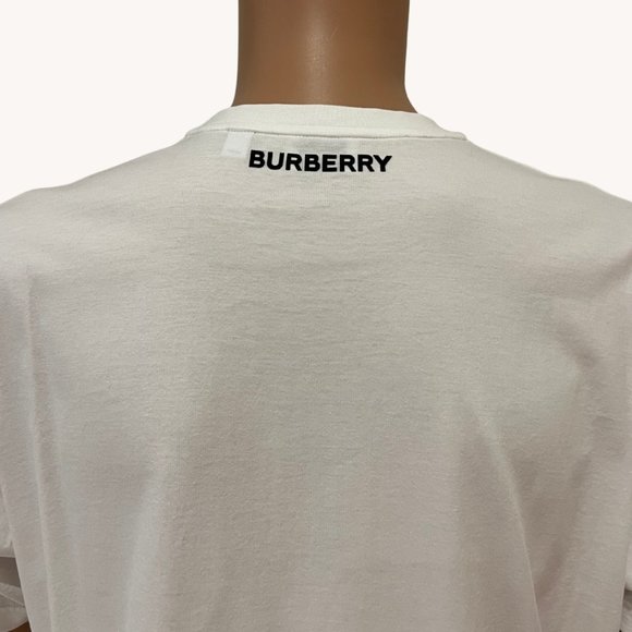 SOLD OUT BURBERRY Monster Graphic Cotton Oversized T-shirt In White - Picture 4 of 7
